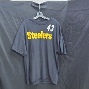 Reebok Black and Yellow Steelers Short Sleeve Tee